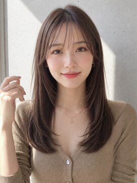 ノア 三宮店(NOA) 【NOA】髪質改善×韓国風ミディアムレイヤー×顔まわりレイヤー