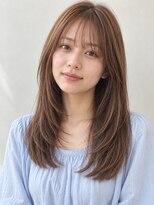 ラピッシュ 常盤平店(Lapish)&nbsp;サイドバングミディアム＋オリーブブラウン