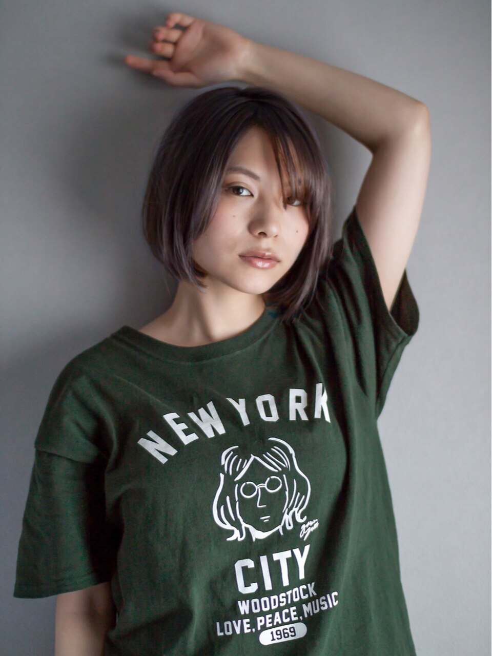 大人カワイイ×グレージュショートボブ