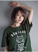 大人カワイイ◎グレージュショートボブ《堀江臣吾》