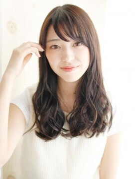 ヘアメイク ナル(hair make nalu) ツヤ感カラーのゆるミックスカールスタイル