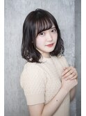 【salon de MiLK 原宿】シースルーボブ×ミルキーベージュ