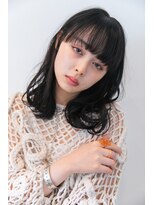 マウロア(MAULOA)&nbsp;【MAULOA】黒髪抜け感セミディ