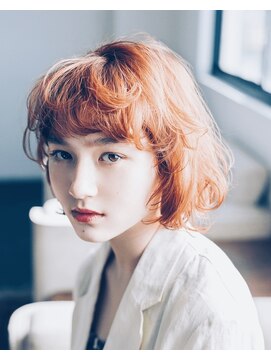 ネイビー(navy) ショートボブ