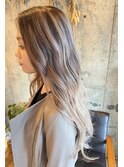 white blond highlight [カーキベージュ/20代30代]