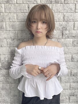 リアイス(Re:ICE) ミルクティーグレージュショートウルフ