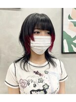 ジーナ(XENA)&nbsp;【YUI】シャギーウルフ×ビビットピンク