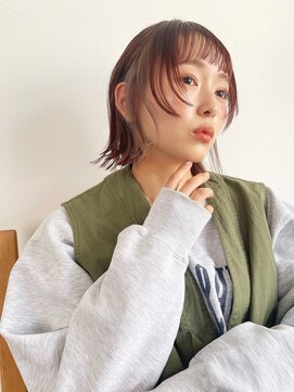 ディッセンバー 渋谷(December) ボブ/ピンクブラウン/ピンクベージュ/インナーカラー/レイヤー