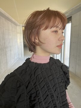ソイリウム 下北沢(soi rium) ピンクベージュ サクラカラー ショートボブ