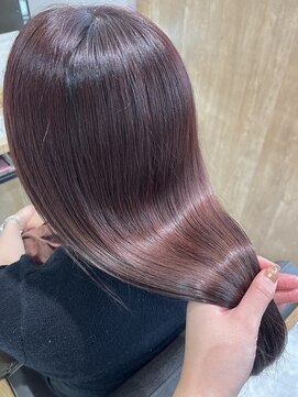 テラスヘアラボ 新潟駅南(TERRACEhairLab.) 【艶髪ボルドーカラー】