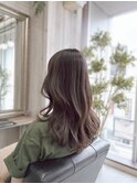30代40代50代　ロングヘア　韓国　女神　ゆる巻き