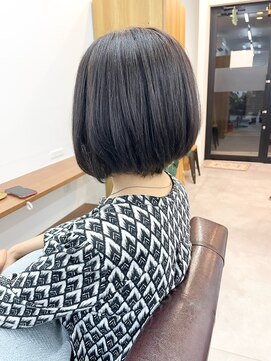 ランプ(Lamp) 【白髪染め可】ボブショート ビフォアー&アフター/白髪ぼかし