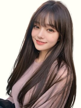 ラベスト キョウト(LOVEST) 毛先重ためロング【フルバング】ダークグレージュ