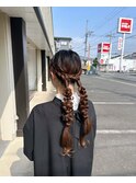 大人かわいい♪ローツインアレンジ