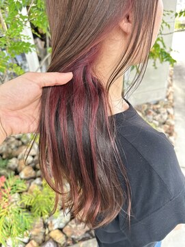 ウエストリー(WESTORY) インナーカラー☆イヤリングカラー☆ピンク☆40代☆50代