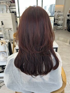 ビューナゴヤ 名駅(VIEW NAGOYA) 前髪/イメチェン/こなれミディ/ウルフカット/ピンクブラウン