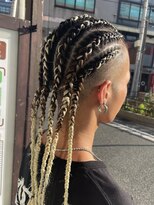 エルバイイエローコーン(ell by YELLOW CORN)&nbsp;全頭地毛コーンロウストレート/エクステミックス/ハイトーン