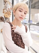 メゾンデエムスラッシュ センター北(Maison des M.SLASH)&nbsp;ハイトーンカラー/メンズライク/ぱっつん前髪/小顔/センター北