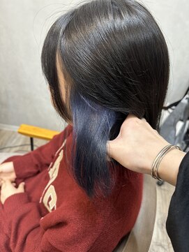 テーラヘアー 土浦店(TELA HAIR) インナーネイビーカラー