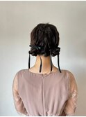 ツインアレンジ　ヘアアレンジ
