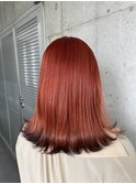 #ガルボ#ハイトーン#エクステ#ブリーチ#プルエクステ#オレンジ
