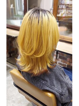 ビューティーマーケット アングゥ イオンモール名取(BEAUTY MARKET ungu) ミディアムウルフ