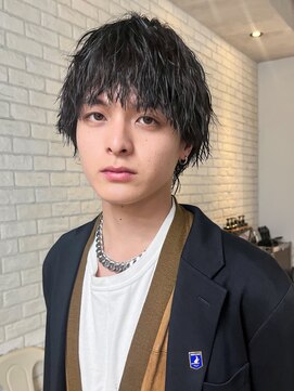 アイティーバイアルバム 下北沢店(IT by ALBUM) ニュアンスパーマスペインカールブルーブラック_F0057