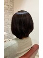 ヘアケア ラウンジ(hair care LaUNGE)&nbsp;コロンとしたフォルムが愛らしい、顎ラインボブ。
