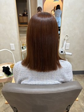 ユニカ 宇都宮(yunica) オレンジカラー 酸性ストレート 髪質改善