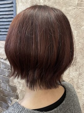 マギーヘア(magiy hair) magiyhair【hide】外はねショート×チェリーレッド