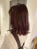 リブ(Live) ブリーチ無し！ワインレッドカラー