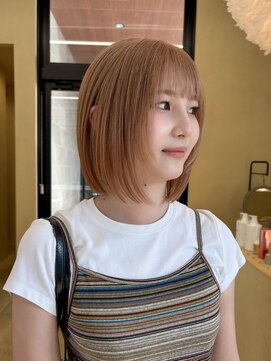 スニュウ(snuw) (snuw_hotaru)レイヤーボブオリーブマロンブラウン