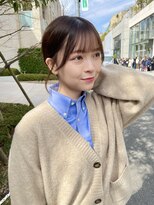 ノラ ヘアーサロン(NORA HAIR SALON) ナチュラル小顔前髪あり後れ毛サイドバング結べるボブくびれヘア