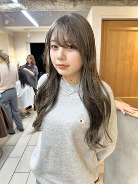 テトラ バイ ネオリーブ 横浜西口店(tetra by neolive) ブリーチなし ダブルカラー オリーブベージュ 横浜