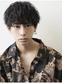 MEN’S HAIR/ブルーブラック/フェザーパーマ/渋谷ア