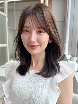 アフロート エル 大阪(AFLOAT L) 【20代30代】顔周りレイヤー/ココアベージュ/ショコラブラウン