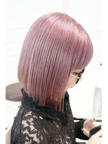 ヘアーアンドメイク ニューヨークニューヨーク 姫路店(Hair&Make NYNY) 【ハイトーン】ボブ×ペールピンク