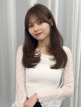 アマトウキョウスマートサロン(AMA TOKYO×Smart Salon) くびれレイヤー/顔まわりカット/レイヤーカット/小顔ヘア