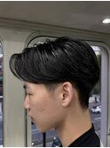 メンズセンターパートニュアンスパーマフェザーパーマ