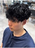 武蔵小杉緩めニュアンスパーマシャドウパーマメンズビジネスヘア