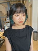 ボブ/インナーブルー