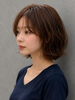 トゥルートラスト アン 下石田店(True Trust un)&nbsp;ゆるふわボブ ウェーブスタイル シースルーバング