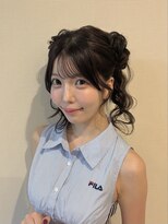 フェリーチェ 六本木店(Felice)&nbsp;クラゲヘアツインアレンジ アイドルヘア 推し活ヘア 波巻き