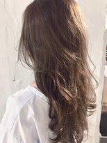 ノラ ヘアーサロン(NORA HAIR SALON) NORA【ERI】品のある暗髪スケスケアッシュグラデーションカラー