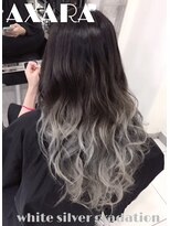 アザラ(AXARA)&nbsp;【 AXARA 海老名 】ホワイトシルバーグラデーション