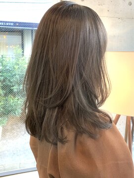 アンドレイ 表参道(andrey) 【ANDREY 金子周平】ロングレイヤー ミルクティーグレージュ