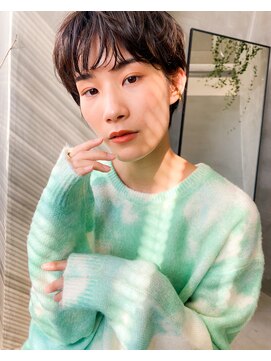 テトヘアー(teto hair) ショートマッシュエアリーマニッシュ前髪有りエアリー大人