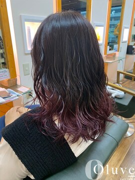 オルブ 戸塚安行店(Oluve) キッチュ×小悪魔感♪ダークチェリーピンクのグラデーション