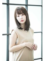 カリン 横浜店(carin) 【carin横浜】暗めカラー/大人ガーリー/鎖骨ミディアム/艶カラー