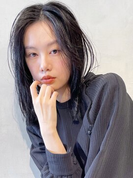 アルバム 渋谷パルコ(ALBUM) ★シースルーブラックロブレイヤー_ショコラアッシュ_88393☆